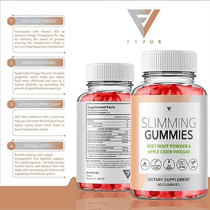 (2 Pack) Slimming Gummies It Works for Weight Loss with Apple Cider Vinegar Itworks Its FyvusBuy Supplements Australia