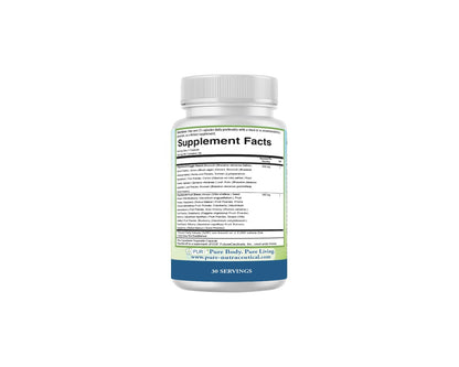 PURE® Greens & Reds Capsules - 30 Servings - 9 Daily Servings of Fruits & Vegetables in 1 Capsule - PhytoServ® Superfood Blend with Broccoli, Kale & Berries - Plant-Based Phytonutrient Shield PUREBuy Supplements Australia