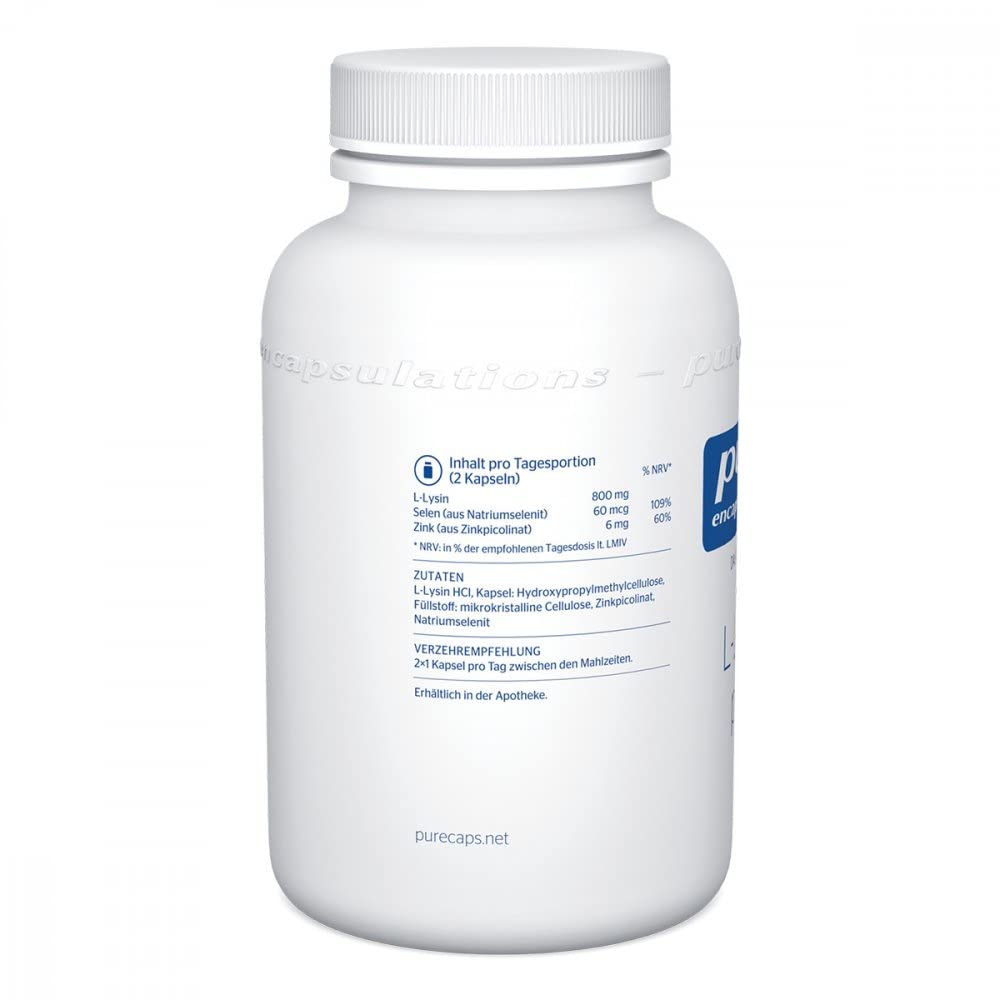 Pure Encapsulations L-Lysine Plus Capsules Pack of 90