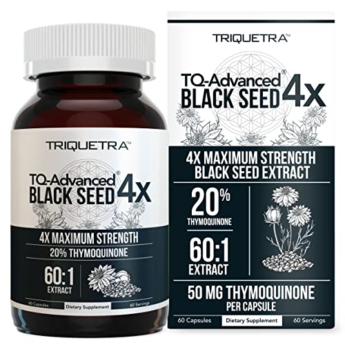 20% Thymoquinone Black Seed Oil Extract Capsules - TQ-Advanced 4X®: Highest 