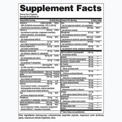 PureFormulas PureMulti for Women - Comprehensive Multivitamin for Women with Essential Nutrients and Herbal Support Womens Daily Multivitamins PureFormulas