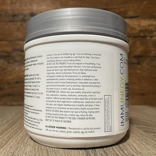 IMMUNEGY - PRE-Sport Performance Pre-Workout Formula (Blue Raspberry Delight). 45 Servings