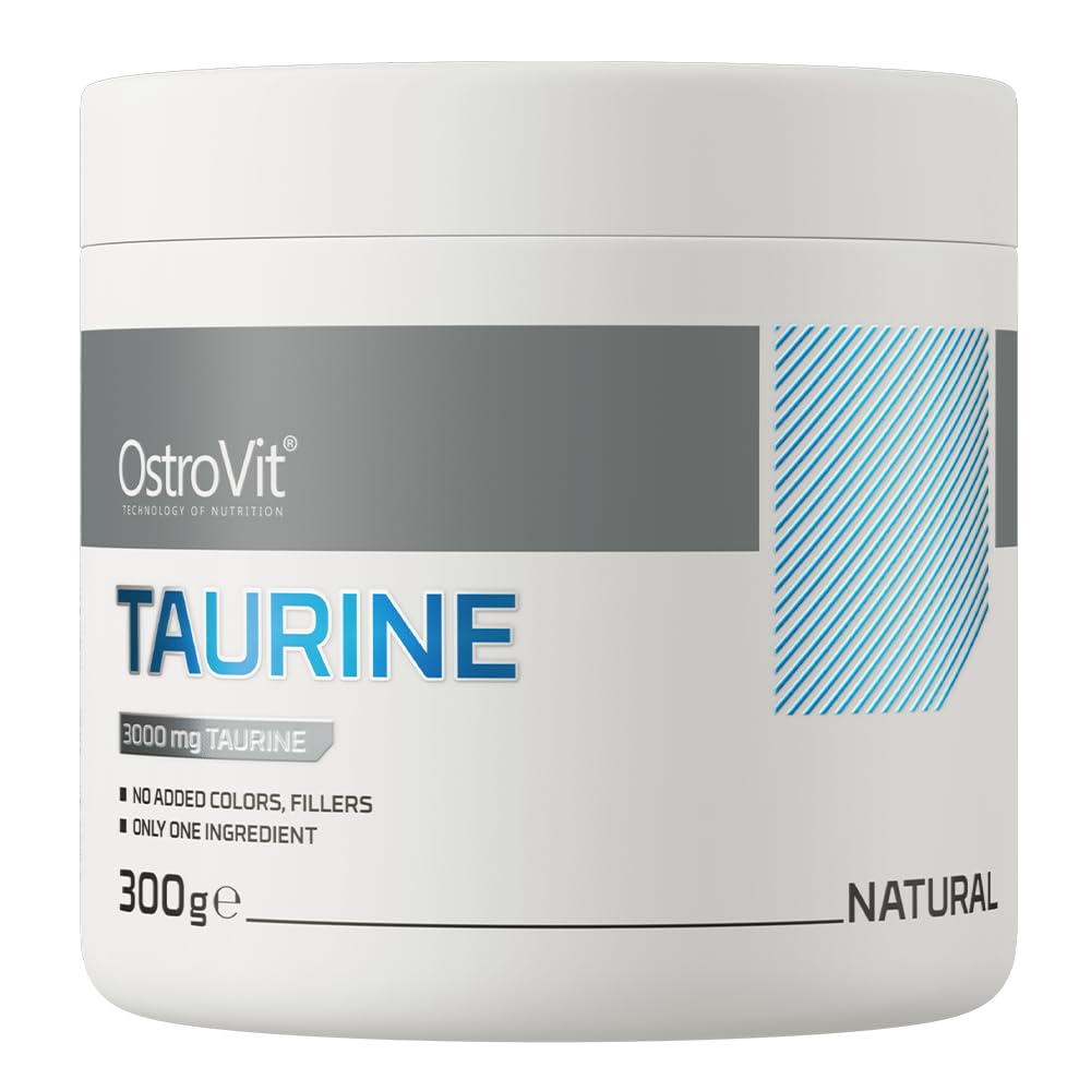 OstroVit Taurine 300 g | 3000 mg Taurine Per Serving | 100 Servings | Pure Taurine Powder | No Additives | Dietary Supplement for Athletes