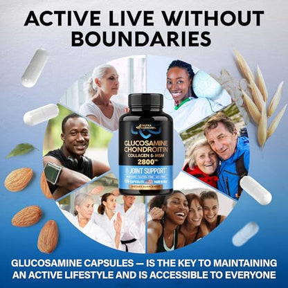 Glucosamine | Chondroitin | MSM | Collagen - 2800 mg Joint Support Supplement NUTRAHARMONYBuy Supplements Australia