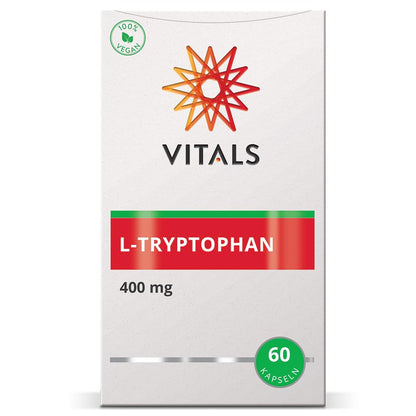 Vitals - L-Tryptophan 400mg 60 Capsules Essential Amino Acid in a Vegetable Capsule