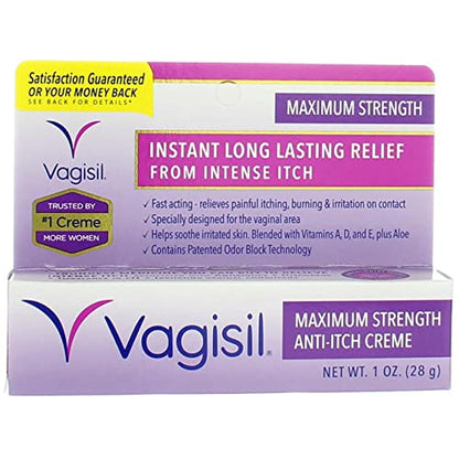 Vagisil Maximum Strength Anti-Itch Creme 1 oz (Pack of 3) VagisilBuy Supplements Australia