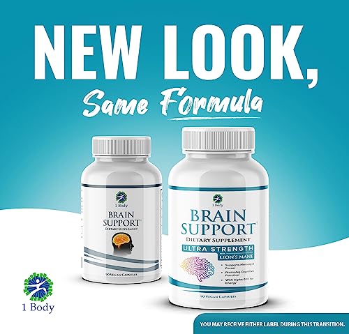 1 Body Brain Supplements for Memory and Focus - Support Healthy Brain