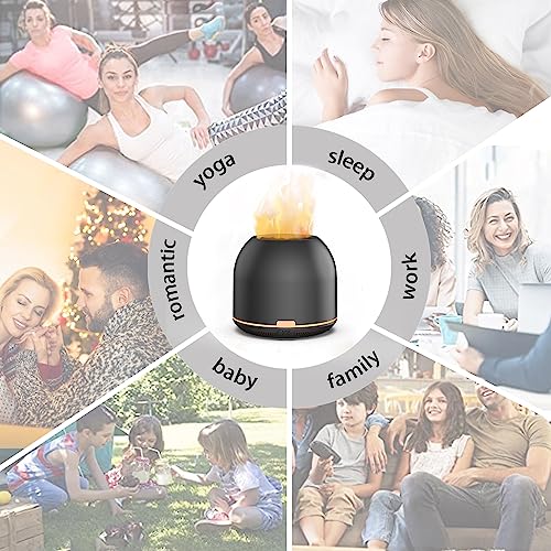 Flame-Light Aroma Diffuser,Ultrasonic Aromatherapy Diffuser with Auto-Off Function Timers OtheyaBuy Supplements Australia
