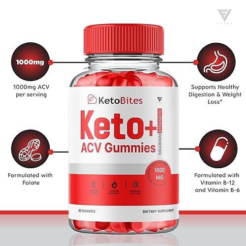 (2 Pack) Keto Bites ACV Gummies, KetoBites Keto ACV Gummies Advanced Weight Loss FyvusBuy Supplements Australia