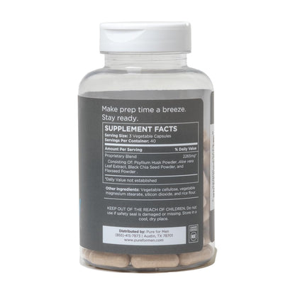 Pure for Men Original Vegan Cleanliness Stay Ready Fiber Supplement Pure for MenBuy Supplements Australia