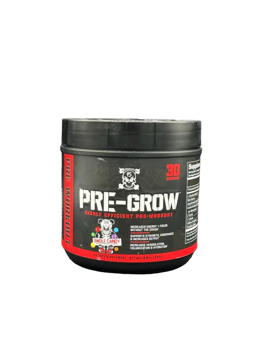 Performance Supplements Pre-Grow Highly Efficient Pre Workout 30 Servings 18.84 OZ (Performance Pop)