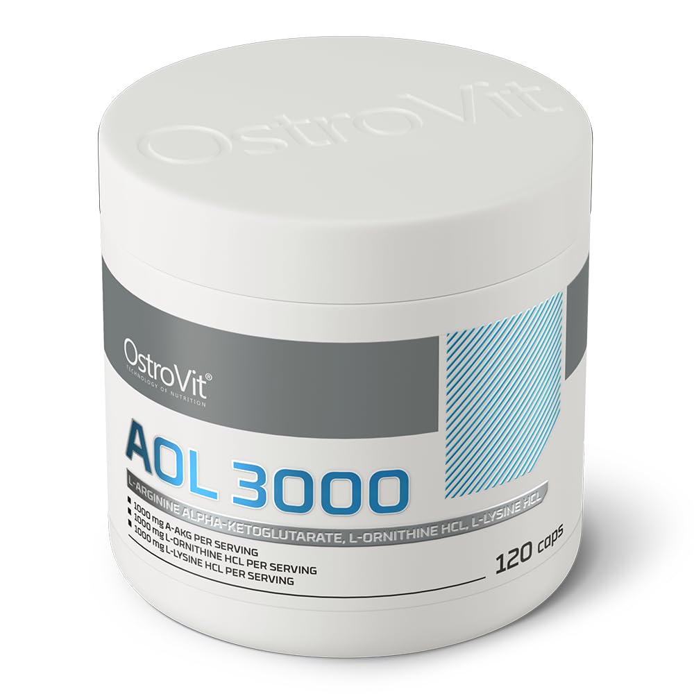 AOL 1000 mg L-Arginine L-Ornithin L-Lysine - 120 Capsules - OstroVit