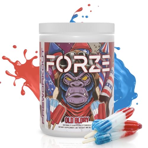 Forze Pre Workout Powder, Beta Alanine, L-Taurine & Dual-Source Caffeine for Sustained