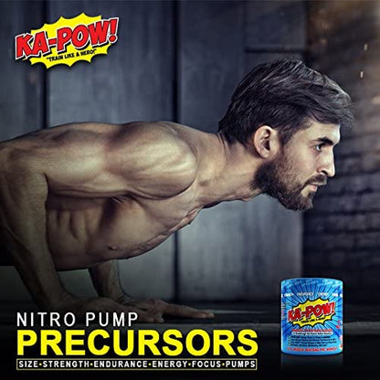 PREWORKOUT TESTOSTERONE BOOSTER - KA-POW! The Fastest Hitting ANABOLIC PRE WORKOUT SUPPLEMENT
