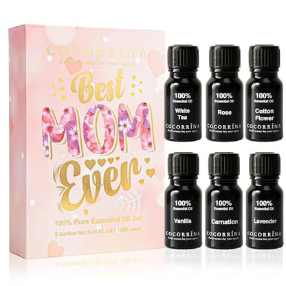 COCORRÍNA Essential Oil Gift Set - 6 Pack / 10ml Pure Essential Oils for Diffusers