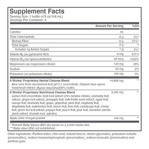 IT WORKS! CLEANSE - 4 bottles It works!Buy Supplements Australia