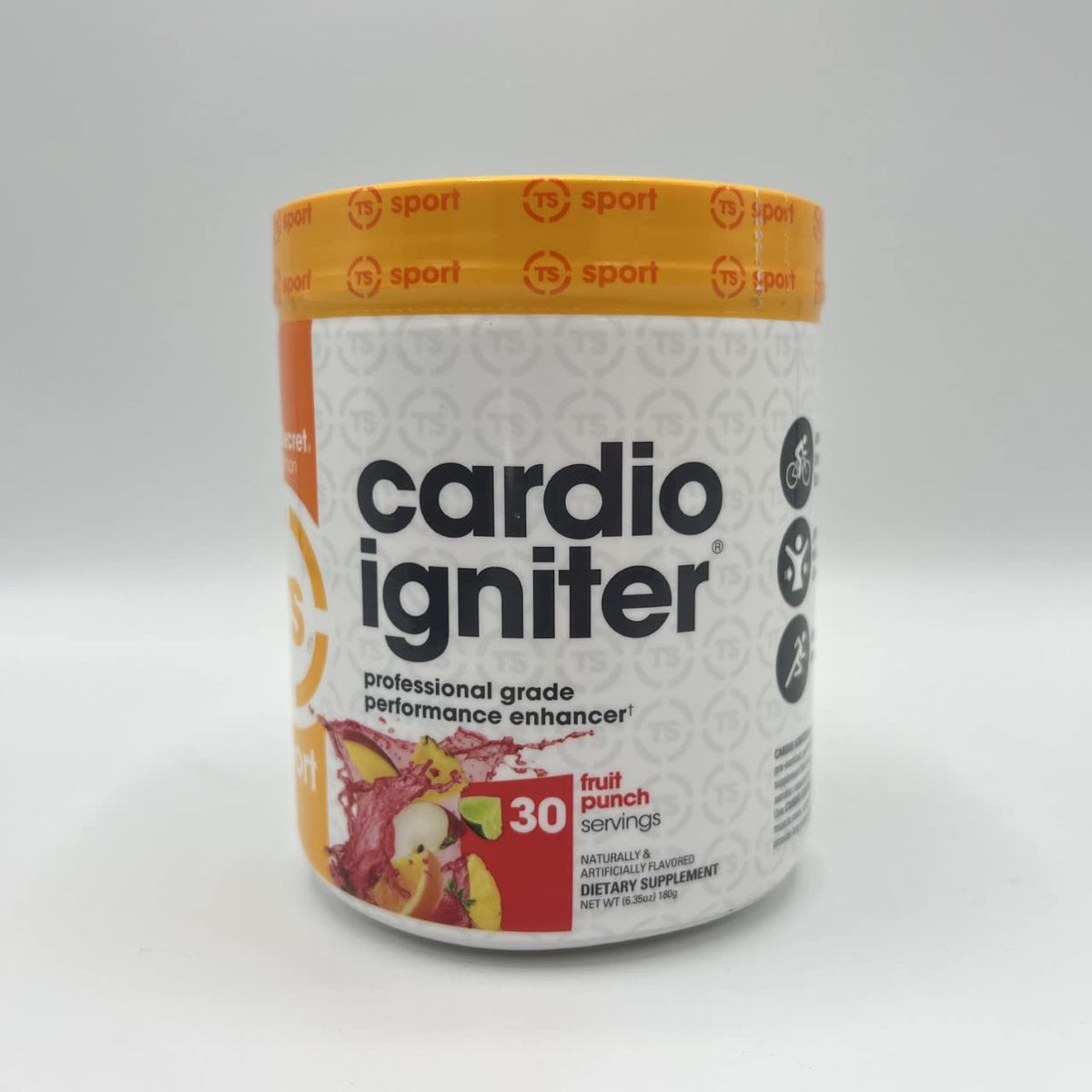 Top Secret Nutrition Cardio Igniter Pre-Workout Supplement with Beta-Alanine, L-Carnitine, and Red Beet Extract, 6.35 oz. (180g), (30 Servings) Fruit Punch