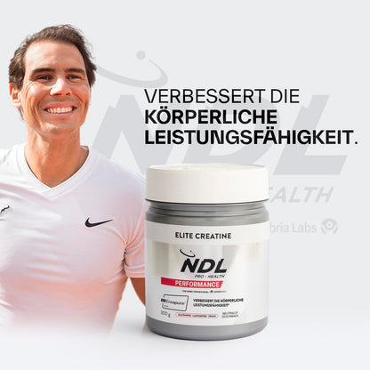 NDL Pro-Health Creatine Monohydrate Creapure® Powder | 100 Servings - 3 g | 100% reines Kreatin ohne Zusatzstoffe, für Kraft, Leistung & Muskelaufbau, geschmacksneutral