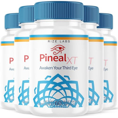 (5 Pack) Pineal XT, Official Pineal XT Gold Supplement Premium Blend to Awaken 