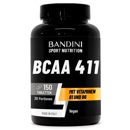 Buy ​Bandini BCAA 4.1.1 Branched Chain Amino Acids 4:1:1 with Vit B1 and B6 | Leucine, Isoleucine, Valine | Post-Workout - High Dosage | 5 Tablets / Day for a Monthly Supply (150 Pieces (1 Pack)) - OmniHealthRx Usa supplements