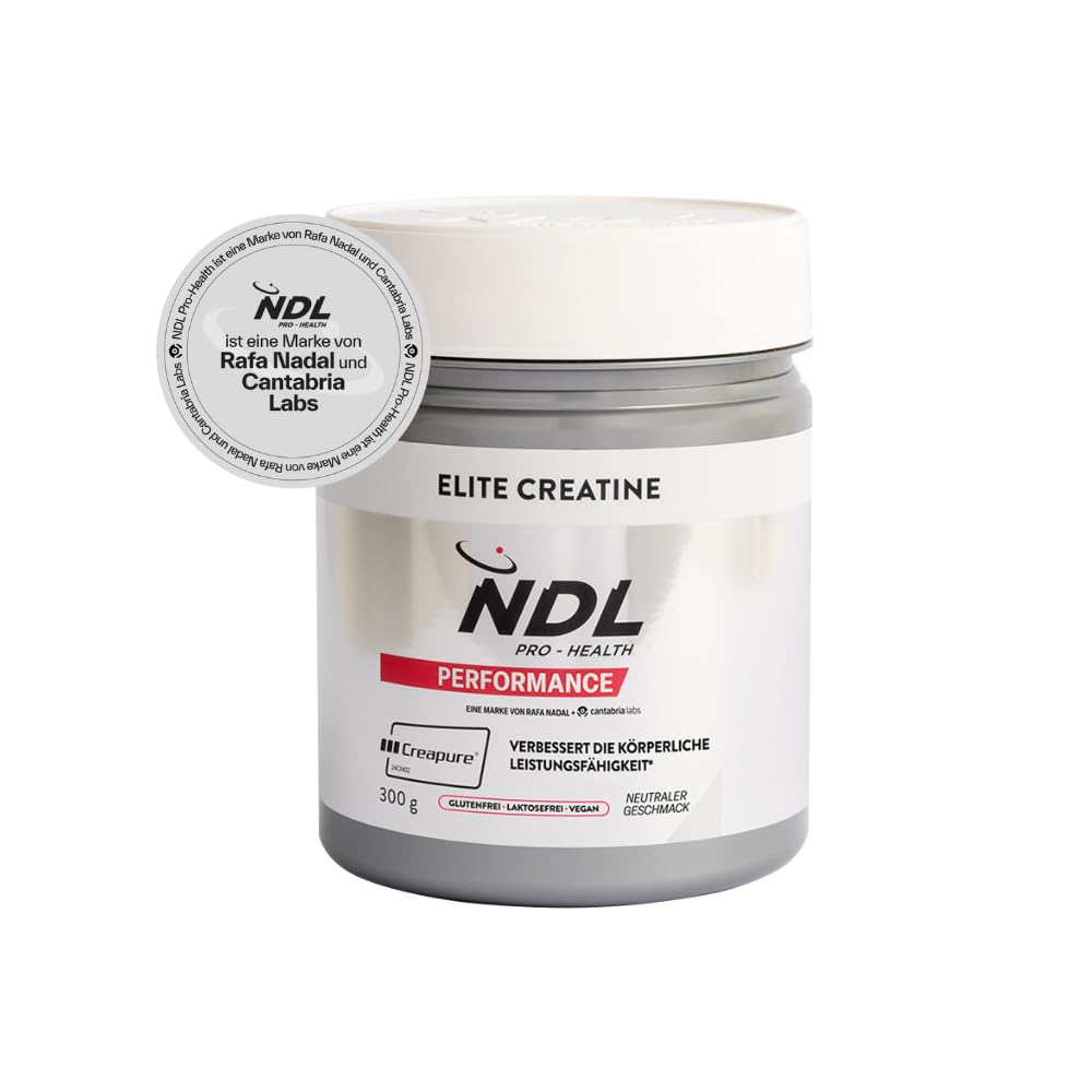 NDL Pro-Health Creatine Monohydrate Creapure® Powder | 100 Servings - 3 g | 100% reines Kreatin ohne Zusatzstoffe, für Kraft, Leistung & Muskelaufbau, geschmacksneutral