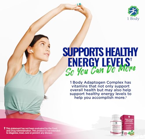 1 Body Adaptogen Complex Supplement with Ashwagandha