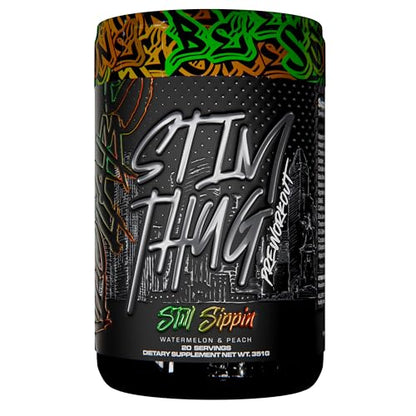 KILO LABS Pre Workout Powder | Stim Thug Preworkout for Men and Women | Hydrating