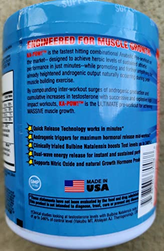 PREWORKOUT TESTOSTERONE BOOSTER - KA-POW! The Fastest Hitting ANABOLIC PRE WORKOUT SUPPLEMENT