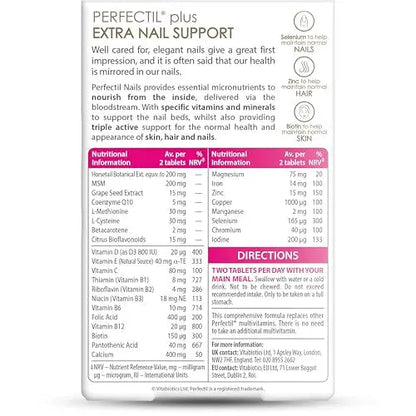 Vitabiotics - Perfectil - Plus Nails Extra Support - 60 Tablets PerfectilBuy Supplements Australia