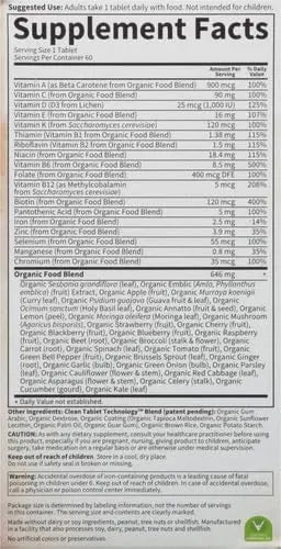 Garden of Life Organics Multivitamin for Women - Women's Once Daily Multi - Whole Food Multi with Iron,Biotin,Vegan Organic Womens Multivitamin Garden of LifeBuy Supplements Australia