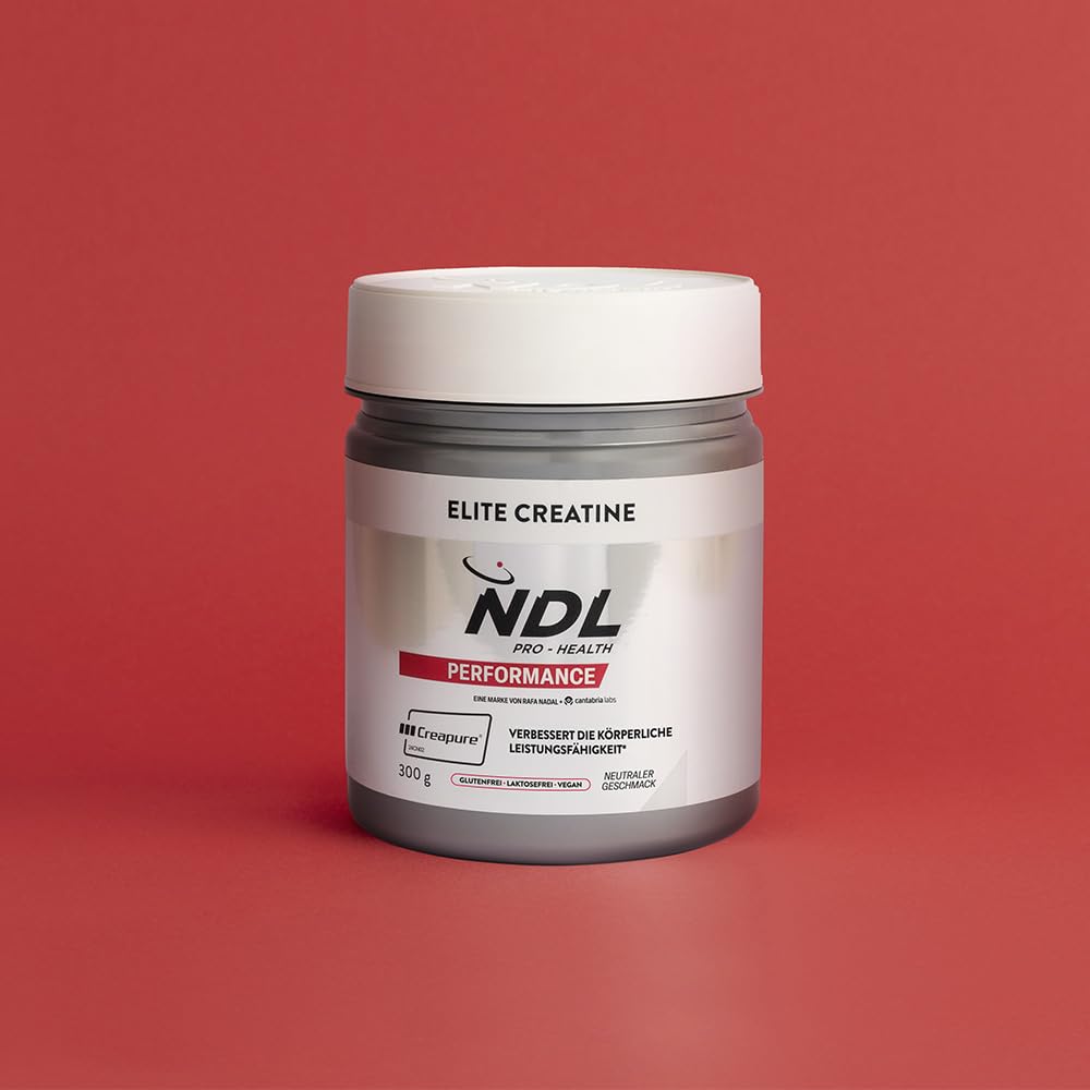 NDL Pro-Health Creatine Monohydrate Creapure® Powder | 100 Servings - 3 g | 100% reines Kreatin ohne Zusatzstoffe, für Kraft, Leistung & Muskelaufbau, geschmacksneutral