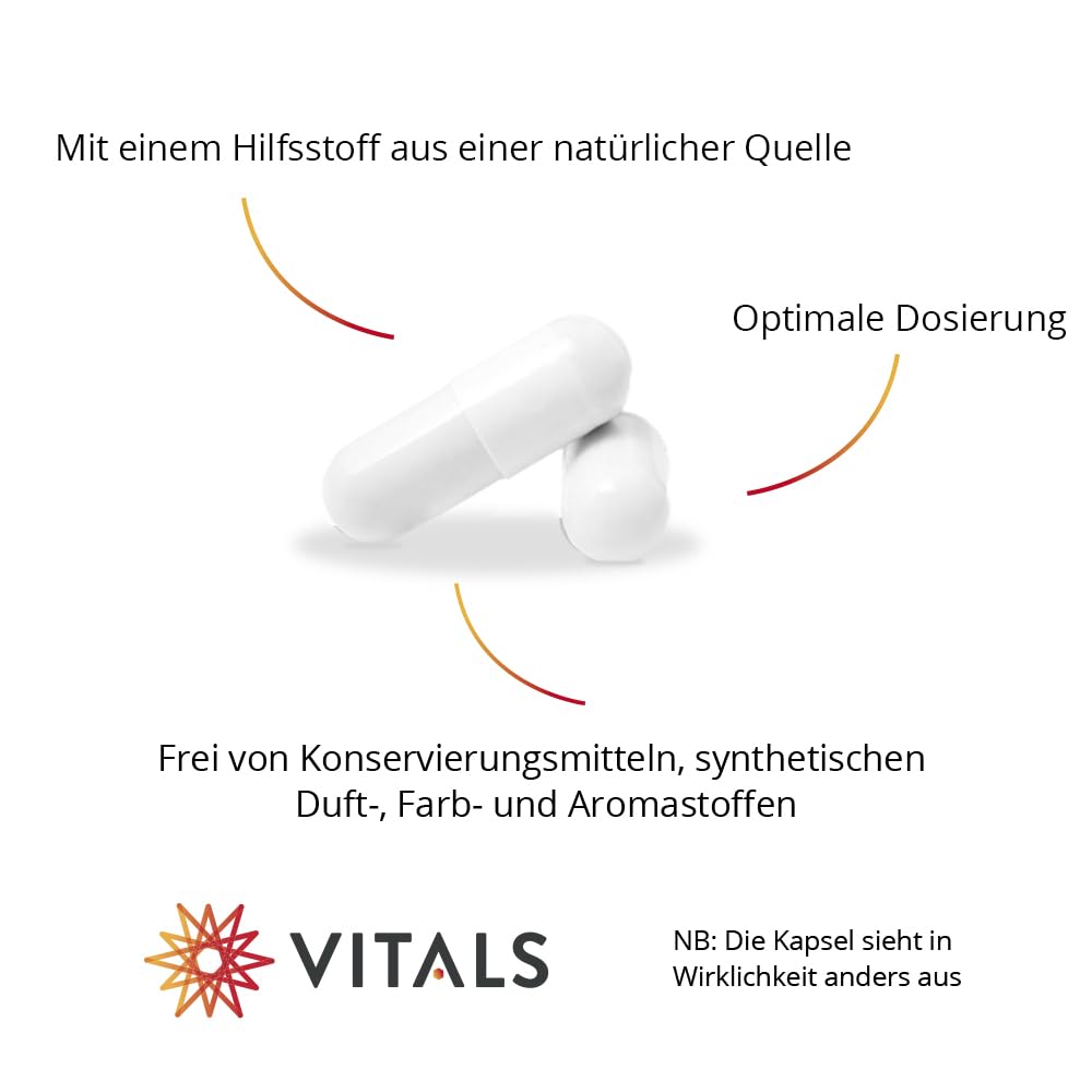 Vitals - L-Tryptophan 400mg 60 Capsules Essential Amino Acid in a Vegetable Capsule