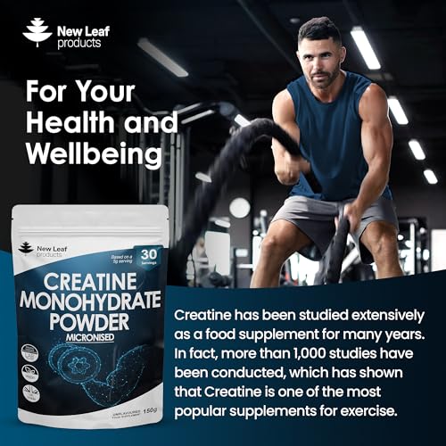 Creatine Monohydrate Powder 100% Pure Micronized Creatine - 150g Increased Absorption NEW LEAF PRODUCTSBuy Supplements Australia
