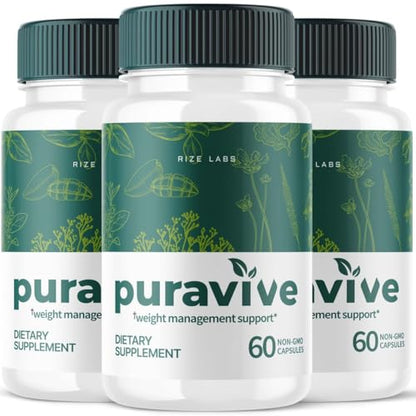 (3 Pack) Puravive Weight Health Pills, Puravive Capsules Reviews Supplement