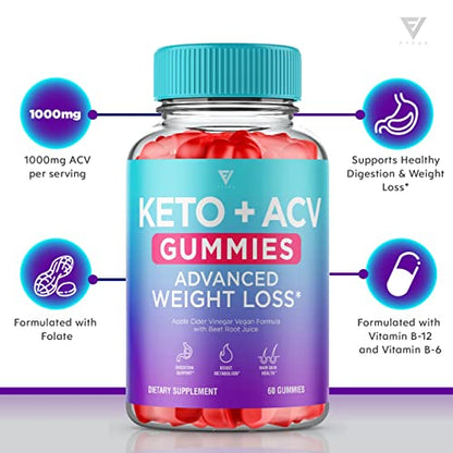 (2 Pack) Keto ACV Gummies Advanced Weight Loss, ACV Keto Gummies Fat Apple Cider FyvusBuy Supplements Australia