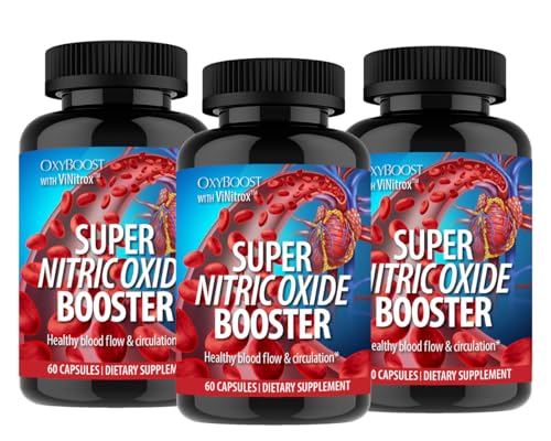 OxyBoost with ViNitrox - Nitric Oxide Supplement for Blood Pressure Support, Heart Health