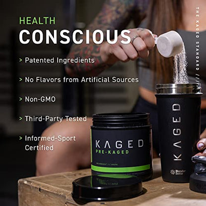 Kaged Original Pre-Workout Powder | Fruit Punch | Pre Formulated with Creatine, Beta Alanine, Pure Caffeine | 20 Servings