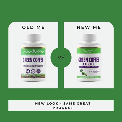 Paradise Herbs Green Coffee Bean, Vegan, Gluten Free, Non GMO, Active Whole Spectrum Paradise HerbsBuy Supplements Australia