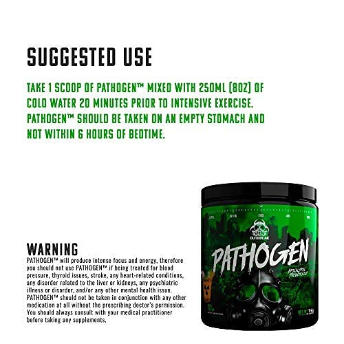 Pathogen Pre Workout - Energy Boosting Preworkout Powder, Energy Inducing Stimulants and Muscle Pump Evoking Compounds, (25 Servings, Nuka Colada)