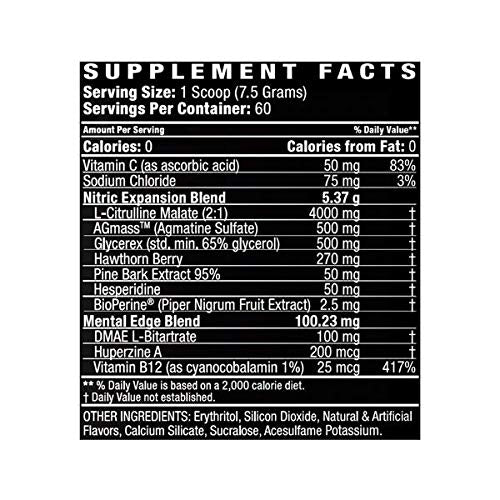Driven Nutrition Flow - Cognitive Nitric Oxide Nootropic - Endurance & Energy - Increase Focus, Athletic Performance, Muscle Mass - Vitamin B12 & Electrolytes - Lemonade Chipper, 60 Servings