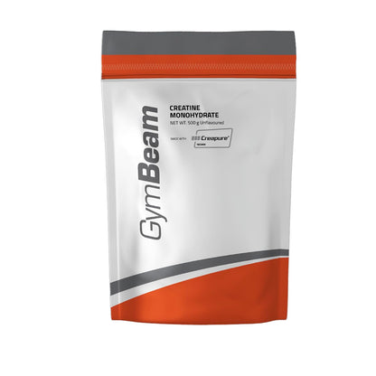 Creapure Creatine Monohydrate Powder - Micronised, Also with Flavour, High Dose, 100% Pure Creatine Powder, Vegan - for Training & Performance Enhancement - GymBeam (500 g, Taste-Neutral)