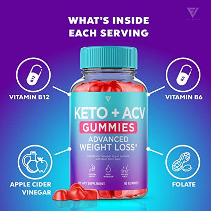 (2 Pack) Keto ACV Gummies Advanced Weight Loss, ACV Keto Gummies Fat Apple Cider FyvusBuy Supplements Australia