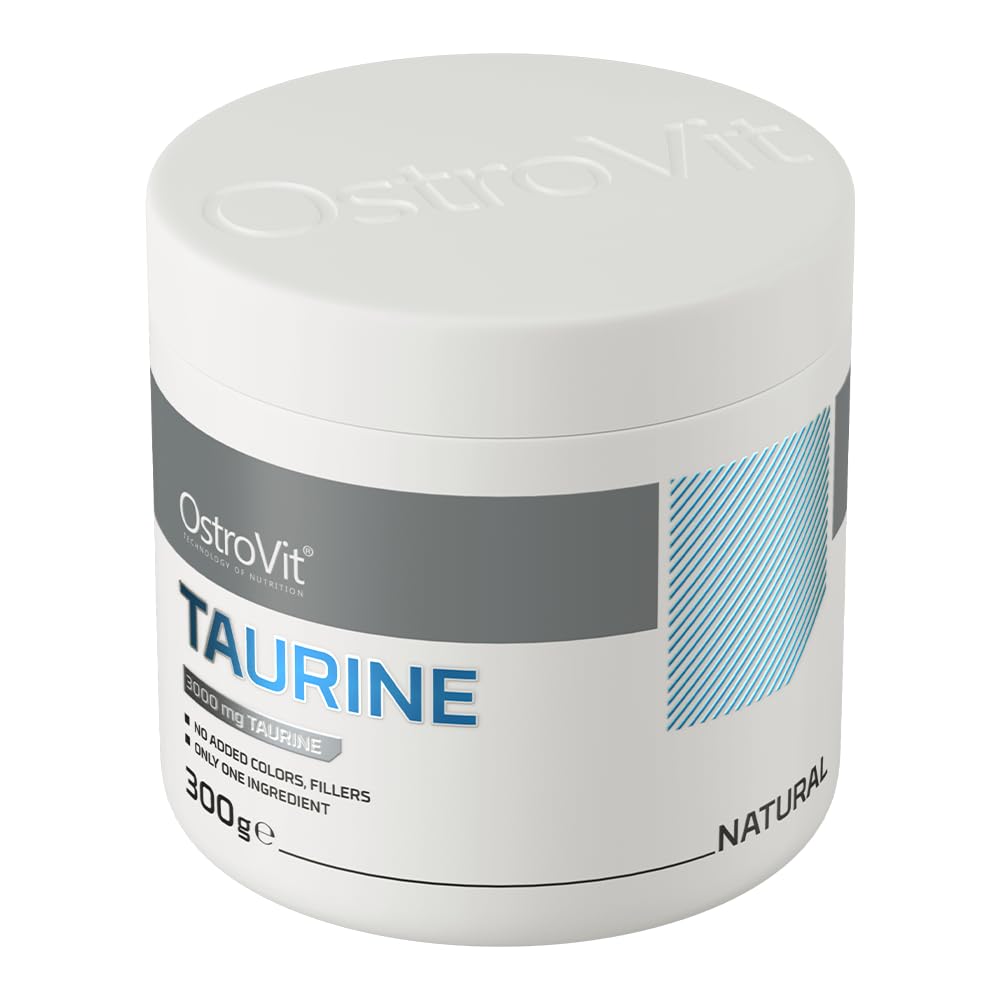 OstroVit Taurine 300 g | 3000 mg Taurine Per Serving | 100 Servings | Pure Taurine Powder | No Additives | Dietary Supplement for Athletes