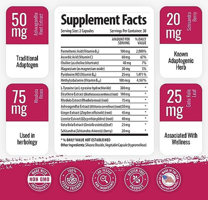 1 Body Adaptogen Complex Supplement with Ashwagandha