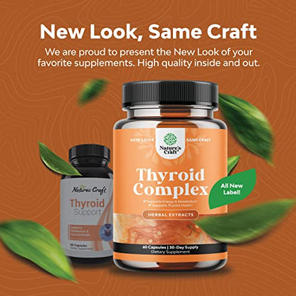 Pure Thyroid Support Supplement for Women - Thyroid Support for Weight Loss Mood Natures CraftBuy Supplements Australia