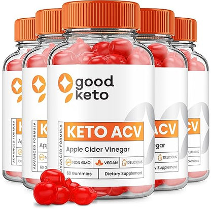 (5 Pack) Good Keto ACV Gummies - Official - Keto Good ACV Advanced Formula Plus 
