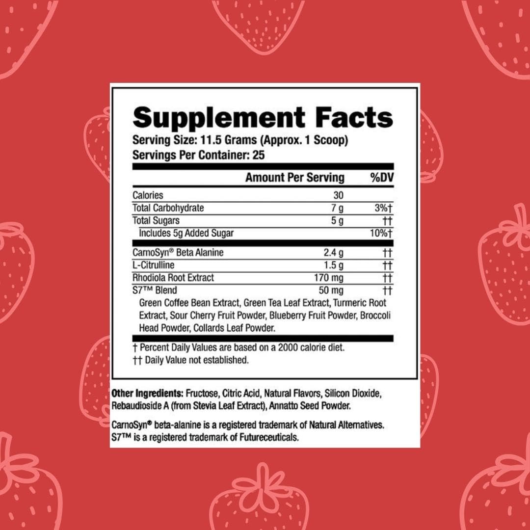 Humble Wellness Pre-Workout: Increase Focus, Decrease Mental Fatigue, Supports Nitric Oxide Booster, Decrease Muscle Fatigue, No Artificial Colors, Vegan, Non GMO, 25 Servings