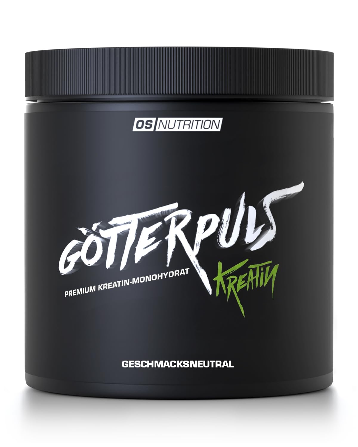 Götterpuls Creatine Monohydrate Powder, 400 g | 114 servings per can, vegan, neutral in taste and excellent solubility, no additives